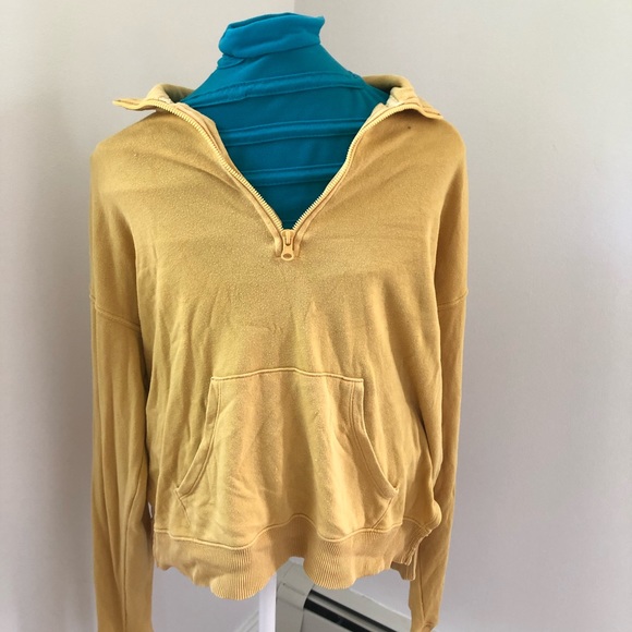 Aerie Yellow Half-Zip - Picture 2 of 4